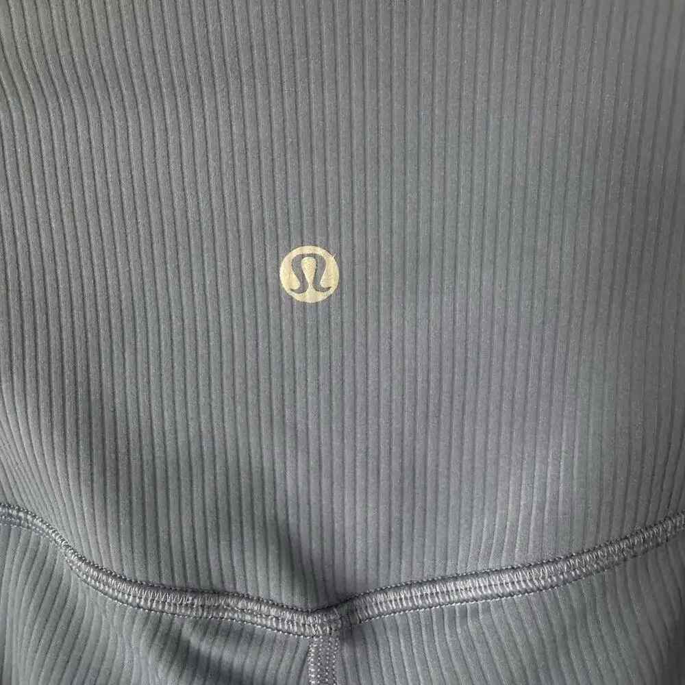 Lululemon Align High-Rise Ribbed Leggings 28” Oasis Blue SIZE 6 Full Length EUC